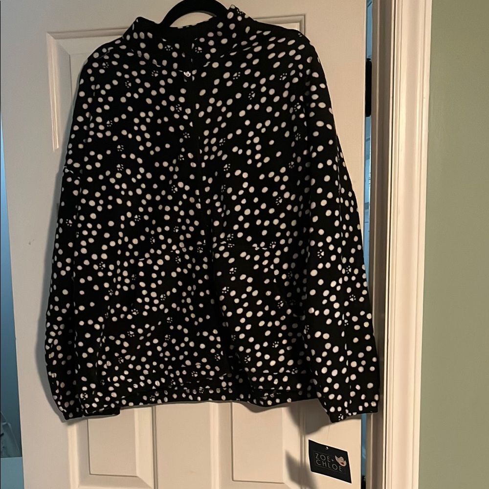 Black and White Polka Dot Jacket